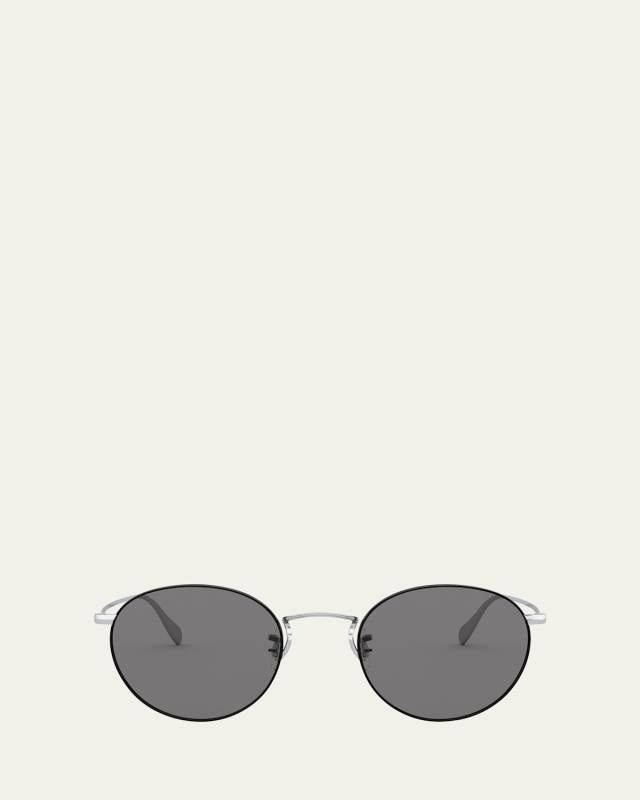 Coleridge Round Metal Aviator Sunglasses